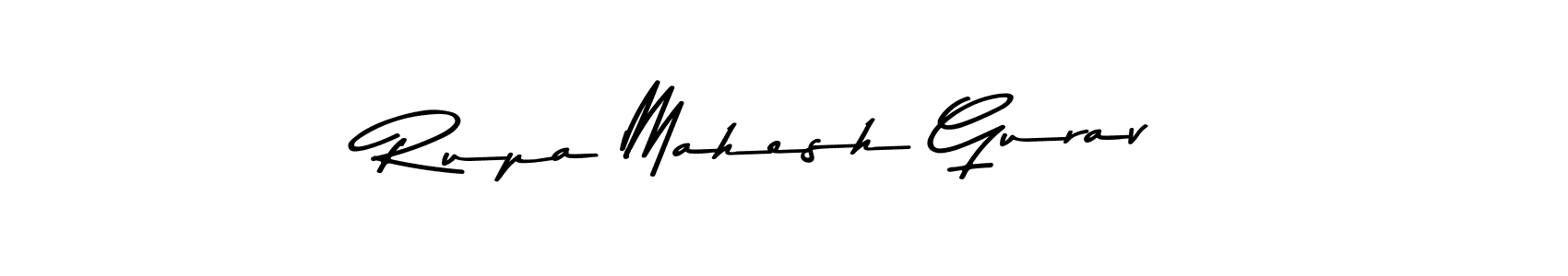 The best way (Asem Kandis PERSONAL USE) to make a short signature is to pick only two or three words in your name. The name Rupa Mahesh Gurav include a total of six letters. For converting this name. Rupa Mahesh Gurav signature style 9 images and pictures png