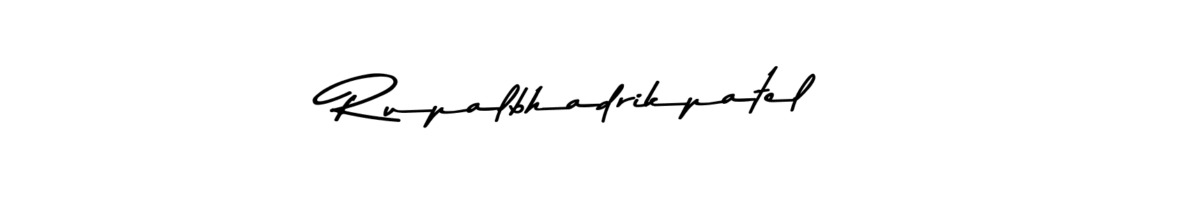 Also You can easily find your signature by using the search form. We will create Rupalbhadrikpatel name handwritten signature images for you free of cost using Asem Kandis PERSONAL USE sign style. Rupalbhadrikpatel signature style 9 images and pictures png