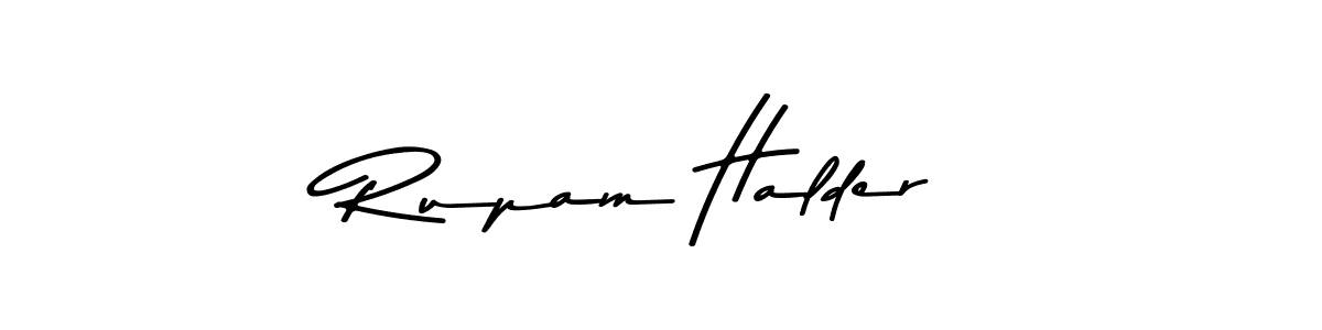 Make a beautiful signature design for name Rupam Halder. With this signature (Asem Kandis PERSONAL USE) style, you can create a handwritten signature for free. Rupam Halder signature style 9 images and pictures png