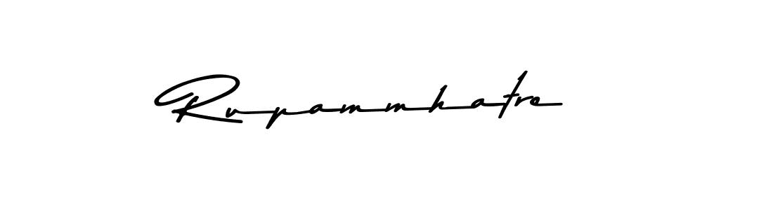 How to make Rupammhatre name signature. Use Asem Kandis PERSONAL USE style for creating short signs online. This is the latest handwritten sign. Rupammhatre signature style 9 images and pictures png