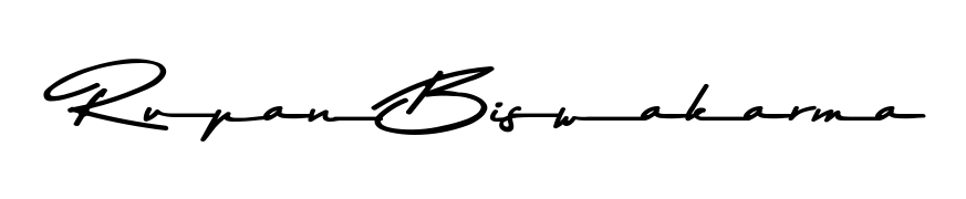 A classic penmanship look for Rupan Biswakarma. The Asem Kandis PERSONAL USE font brings timeless elegance and confidence to every signed document. Rupan Biswakarma signature style 9 images and pictures png