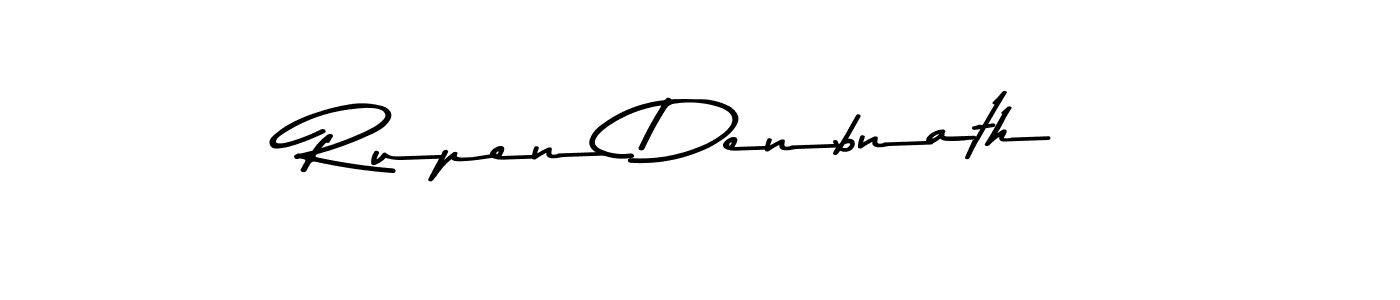 Create a beautiful signature design for name Rupen Denbnath. With this signature (Asem Kandis PERSONAL USE) fonts, you can make a handwritten signature for free. Rupen Denbnath signature style 9 images and pictures png