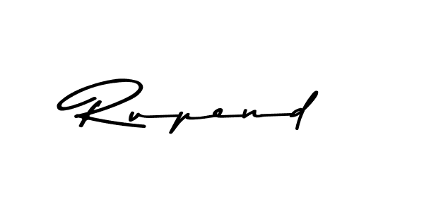 Create a beautiful signature design for name Rupend. With this signature (Asem Kandis PERSONAL USE) fonts, you can make a handwritten signature for free. Rupend signature style 9 images and pictures png