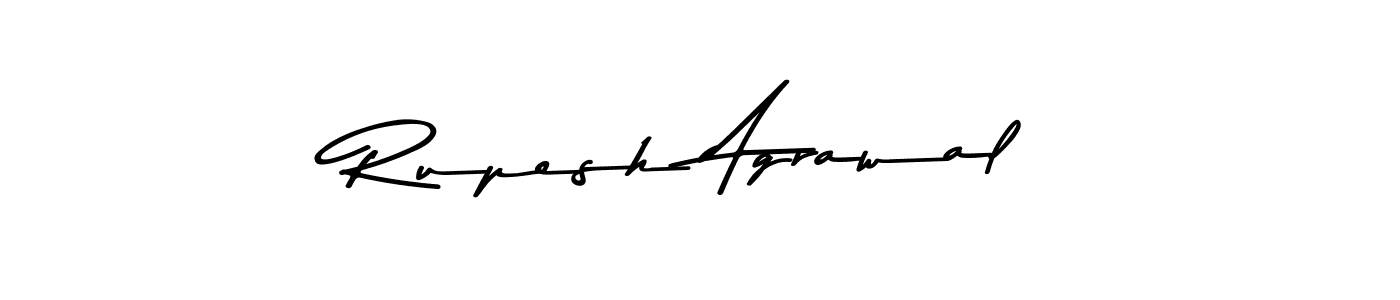 How to make Rupesh Agrawal name signature. Use Asem Kandis PERSONAL USE style for creating short signs online. This is the latest handwritten sign. Rupesh Agrawal signature style 9 images and pictures png