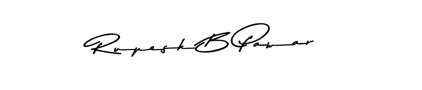 Create a beautiful signature design for name Rupesh B Pawar. With this signature (Asem Kandis PERSONAL USE) fonts, you can make a handwritten signature for free. Rupesh B Pawar signature style 9 images and pictures png