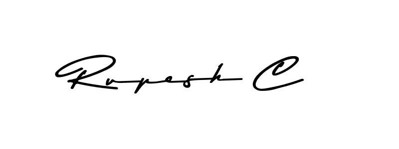 How to Draw Rupesh C signature style? Asem Kandis PERSONAL USE is a latest design signature styles for name Rupesh C. Rupesh C signature style 9 images and pictures png