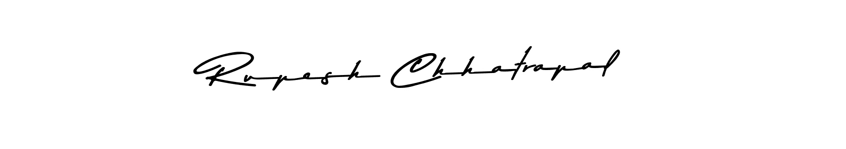 Rupesh Chhatrapal stylish signature style. Best Handwritten Sign (Asem Kandis PERSONAL USE) for my name. Handwritten Signature Collection Ideas for my name Rupesh Chhatrapal. Rupesh Chhatrapal signature style 9 images and pictures png