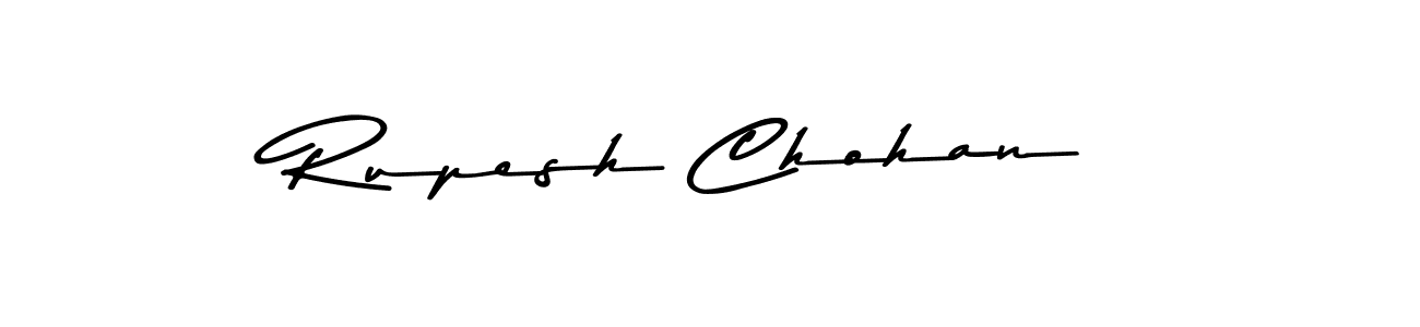 How to make Rupesh Chohan name signature. Use Asem Kandis PERSONAL USE style for creating short signs online. This is the latest handwritten sign. Rupesh Chohan signature style 9 images and pictures png