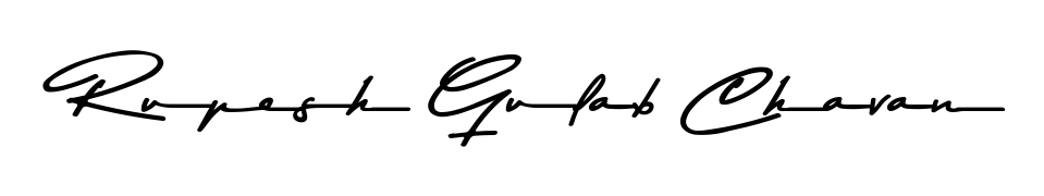 Personalize your online presence with Rupesh Gulab Chavan signature rendered in elegant Asem Kandis PERSONAL USE font. Great for website footers and blogs. Rupesh Gulab Chavan signature style 9 images and pictures png