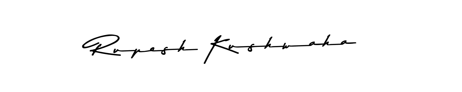 Design your own signature with our free online signature maker. With this signature software, you can create a handwritten (Asem Kandis PERSONAL USE) signature for name Rupesh Kushwaha. Rupesh Kushwaha signature style 9 images and pictures png