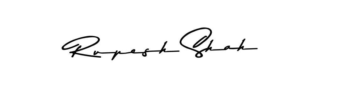 Create a beautiful signature design for name Rupesh Shah. With this signature (Asem Kandis PERSONAL USE) fonts, you can make a handwritten signature for free. Rupesh Shah signature style 9 images and pictures png