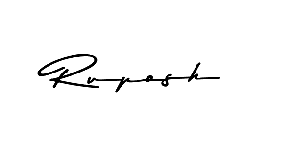 You should practise on your own different ways (Asem Kandis PERSONAL USE) to write your name (Ruposh) in signature. don't let someone else do it for you. Ruposh signature style 9 images and pictures png