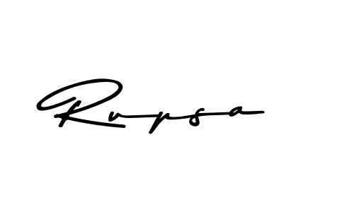 Create a beautiful signature design for name Rupsa. With this signature (Asem Kandis PERSONAL USE) fonts, you can make a handwritten signature for free. Rupsa signature style 9 images and pictures png