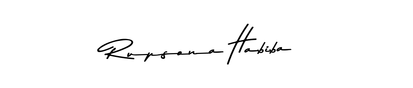 Asem Kandis PERSONAL USE is a professional signature style that is perfect for those who want to add a touch of class to their signature. It is also a great choice for those who want to make their signature more unique. Get Rupsona Habiba name to fancy signature for free. Rupsona Habiba signature style 9 images and pictures png