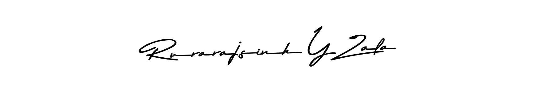 Also You can easily find your signature by using the search form. We will create Rurarajsinh Y Zala name handwritten signature images for you free of cost using Asem Kandis PERSONAL USE sign style. Rurarajsinh Y Zala signature style 9 images and pictures png