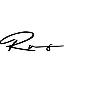 Create a beautiful signature design for name Rus. With this signature (Asem Kandis PERSONAL USE) fonts, you can make a handwritten signature for free. Rus signature style 9 images and pictures png