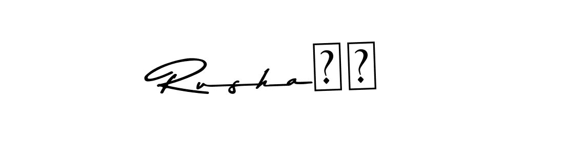 This is the best signature style for the Rusha❤️ name. Also you like these signature font (Asem Kandis PERSONAL USE). Mix name signature. Rusha❤️ signature style 9 images and pictures png