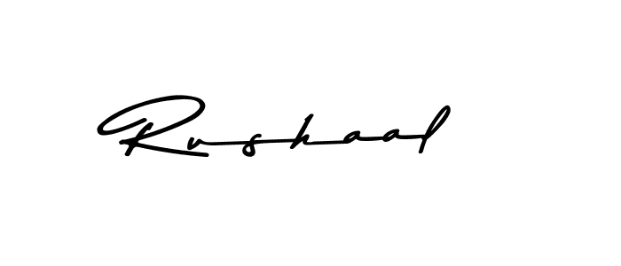 This is the best signature style for the Rushaal name. Also you like these signature font (Asem Kandis PERSONAL USE). Mix name signature. Rushaal signature style 9 images and pictures png