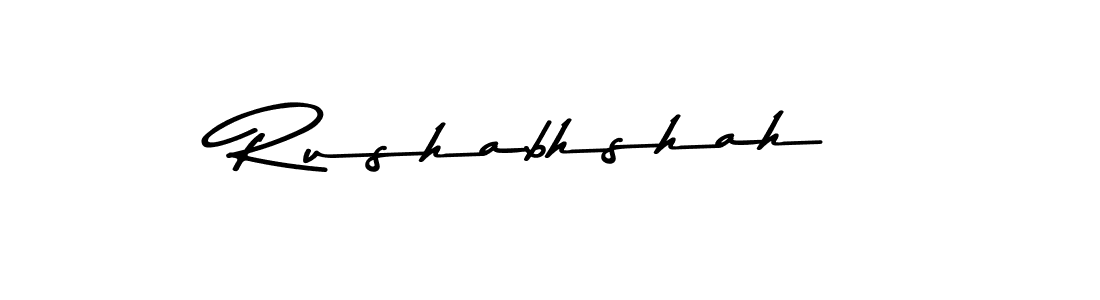 How to make Rushabhshah signature? Asem Kandis PERSONAL USE is a professional autograph style. Create handwritten signature for Rushabhshah name. Rushabhshah signature style 9 images and pictures png