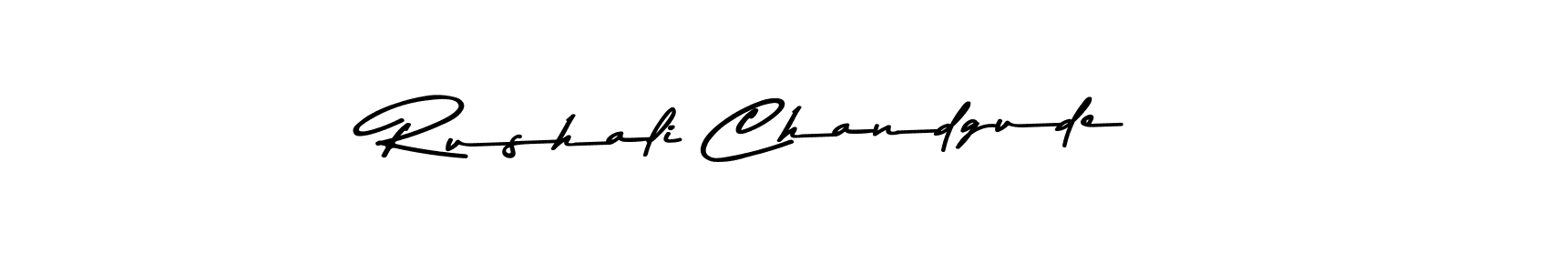 Design your own signature with our free online signature maker. With this signature software, you can create a handwritten (Asem Kandis PERSONAL USE) signature for name Rushali Chandgude. Rushali Chandgude signature style 9 images and pictures png