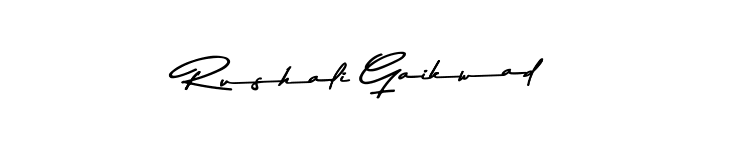Make a beautiful signature design for name Rushali Gaikwad. Use this online signature maker to create a handwritten signature for free. Rushali Gaikwad signature style 9 images and pictures png