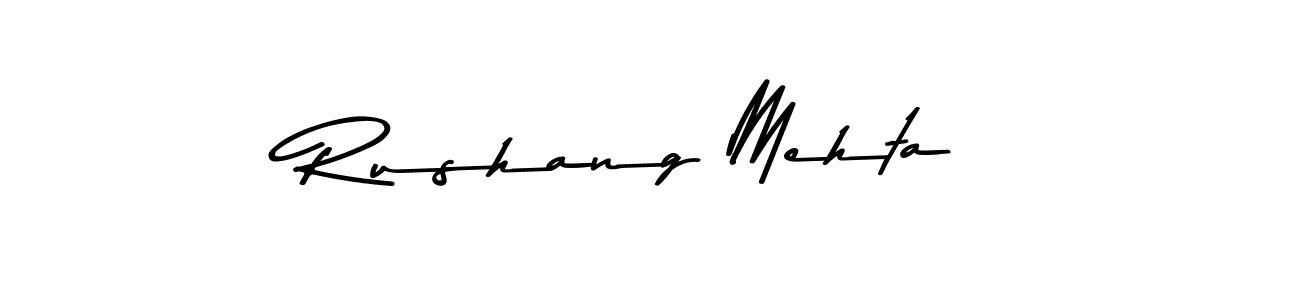 Similarly Asem Kandis PERSONAL USE is the best handwritten signature design. Signature creator online .You can use it as an online autograph creator for name Rushang Mehta. Rushang Mehta signature style 9 images and pictures png
