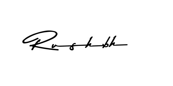 Make a beautiful signature design for name Rushbh. With this signature (Asem Kandis PERSONAL USE) style, you can create a handwritten signature for free. Rushbh signature style 9 images and pictures png