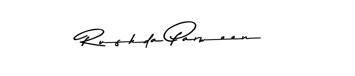 How to make Rushda Parween signature? Asem Kandis PERSONAL USE is a professional autograph style. Create handwritten signature for Rushda Parween name. Rushda Parween signature style 9 images and pictures png