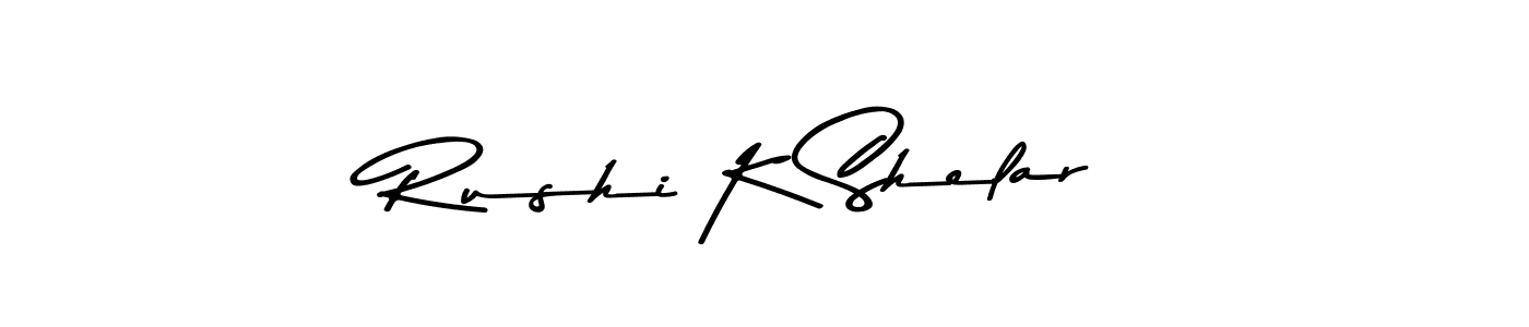 Make a beautiful signature design for name Rushi K Shelar. Use this online signature maker to create a handwritten signature for free. Rushi K Shelar signature style 9 images and pictures png