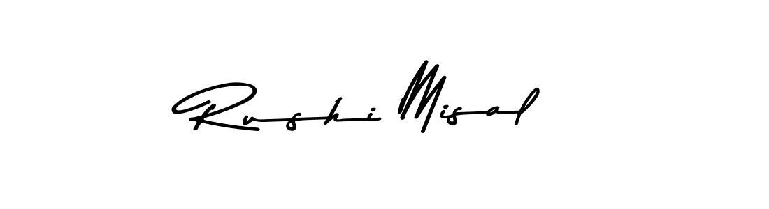 The best way (Asem Kandis PERSONAL USE) to make a short signature is to pick only two or three words in your name. The name Rushi Misal include a total of six letters. For converting this name. Rushi Misal signature style 9 images and pictures png