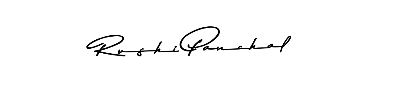 Make a beautiful signature design for name Rushi Panchal. Use this online signature maker to create a handwritten signature for free. Rushi Panchal signature style 9 images and pictures png