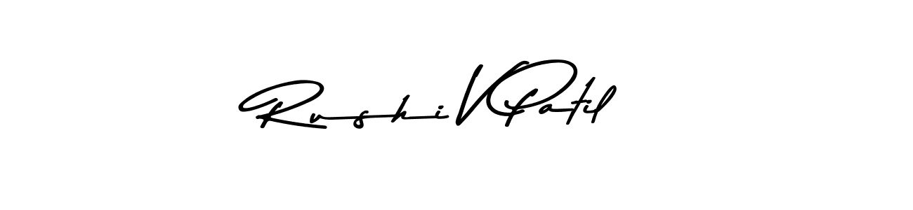 How to make Rushi V Patil signature? Asem Kandis PERSONAL USE is a professional autograph style. Create handwritten signature for Rushi V Patil name. Rushi V Patil signature style 9 images and pictures png
