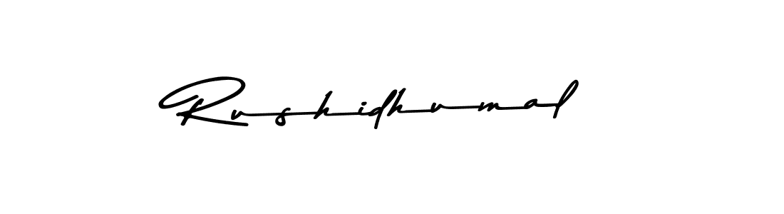 How to make Rushidhumal signature? Asem Kandis PERSONAL USE is a professional autograph style. Create handwritten signature for Rushidhumal name. Rushidhumal signature style 9 images and pictures png