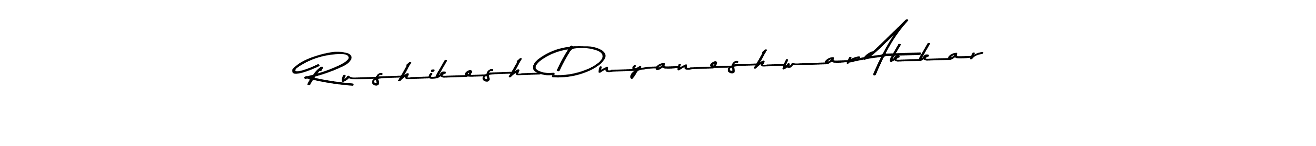 Design your own signature with our free online signature maker. With this signature software, you can create a handwritten (Asem Kandis PERSONAL USE) signature for name Rushikesh Dnyaneshwar Akkar. Rushikesh Dnyaneshwar Akkar signature style 9 images and pictures png