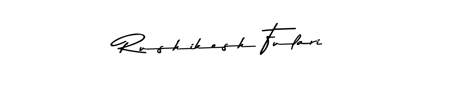 Rushikesh Fulari stylish signature style. Best Handwritten Sign (Asem Kandis PERSONAL USE) for my name. Handwritten Signature Collection Ideas for my name Rushikesh Fulari. Rushikesh Fulari signature style 9 images and pictures png