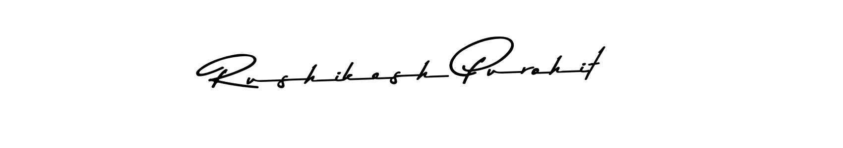 Rushikesh Purohit stylish signature style. Best Handwritten Sign (Asem Kandis PERSONAL USE) for my name. Handwritten Signature Collection Ideas for my name Rushikesh Purohit. Rushikesh Purohit signature style 9 images and pictures png