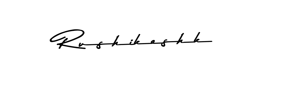 You should practise on your own different ways (Asem Kandis PERSONAL USE) to write your name (Rushikeshk) in signature. don't let someone else do it for you. Rushikeshk signature style 9 images and pictures png