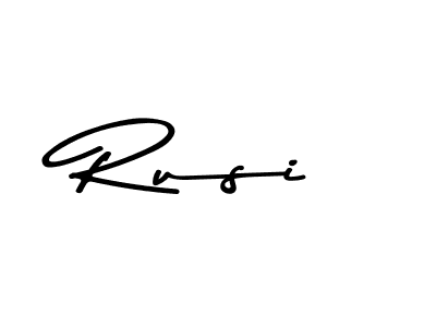 Use a signature maker to create a handwritten signature online. With this signature software, you can design (Asem Kandis PERSONAL USE) your own signature for name Rusi. Rusi signature style 9 images and pictures png