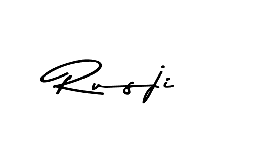 Rusji stylish signature style. Best Handwritten Sign (Asem Kandis PERSONAL USE) for my name. Handwritten Signature Collection Ideas for my name Rusji. Rusji signature style 9 images and pictures png