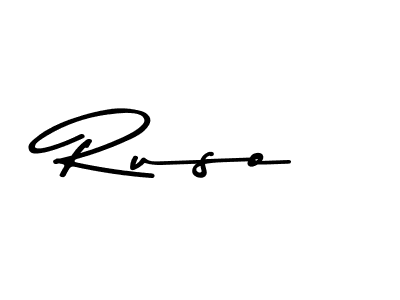 Design your own signature with our free online signature maker. With this signature software, you can create a handwritten (Asem Kandis PERSONAL USE) signature for name Ruso. Ruso signature style 9 images and pictures png
