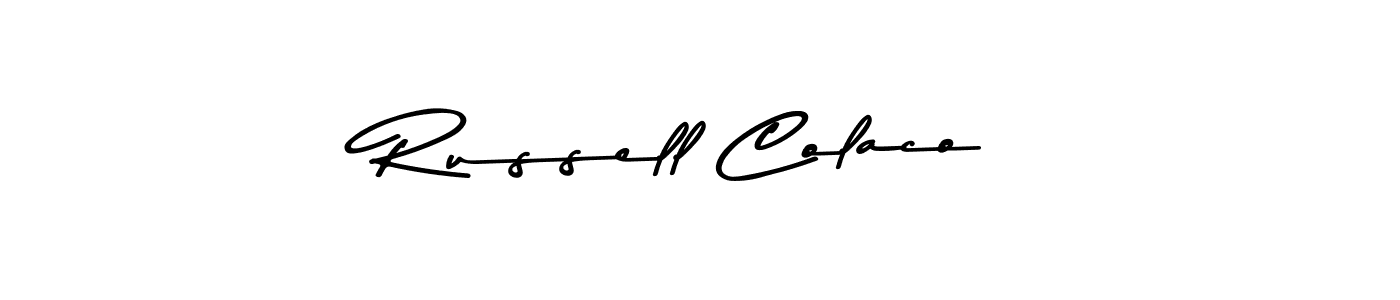Make a short Russell Colaco signature style. Manage your documents anywhere anytime using Asem Kandis PERSONAL USE. Create and add eSignatures, submit forms, share and send files easily. Russell Colaco signature style 9 images and pictures png