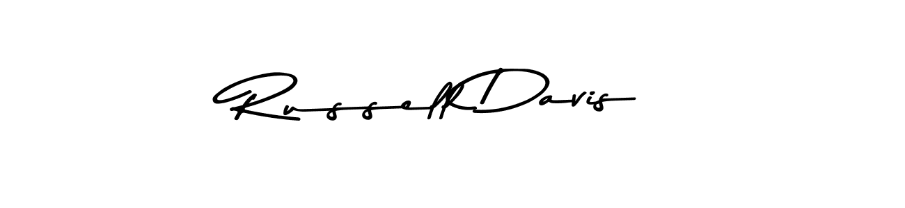 Use a signature maker to create a handwritten signature online. With this signature software, you can design (Asem Kandis PERSONAL USE) your own signature for name Russell Davis. Russell Davis signature style 9 images and pictures png