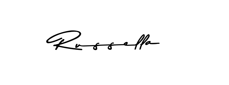 You should practise on your own different ways (Asem Kandis PERSONAL USE) to write your name (Russella) in signature. don't let someone else do it for you. Russella signature style 9 images and pictures png