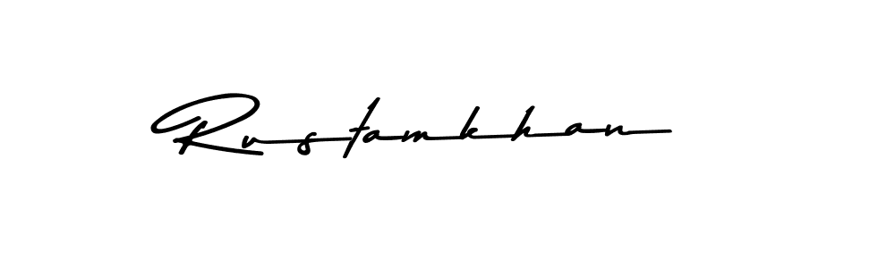 Rustamkhan stylish signature style. Best Handwritten Sign (Asem Kandis PERSONAL USE) for my name. Handwritten Signature Collection Ideas for my name Rustamkhan. Rustamkhan signature style 9 images and pictures png