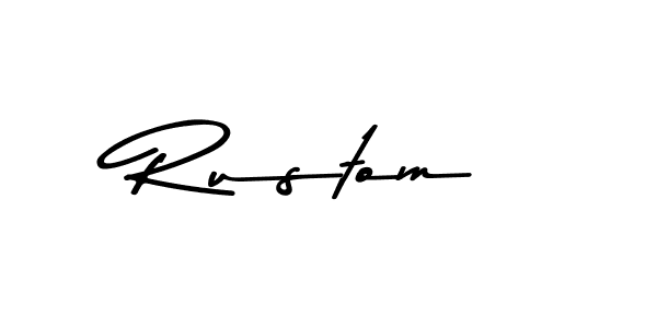 Make a beautiful signature design for name Rustom. Use this online signature maker to create a handwritten signature for free. Rustom signature style 9 images and pictures png