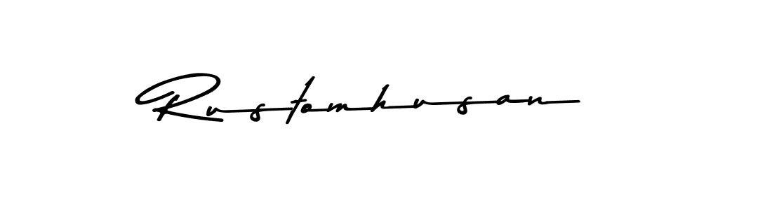 Design your own signature with our free online signature maker. With this signature software, you can create a handwritten (Asem Kandis PERSONAL USE) signature for name Rustomhusan. Rustomhusan signature style 9 images and pictures png