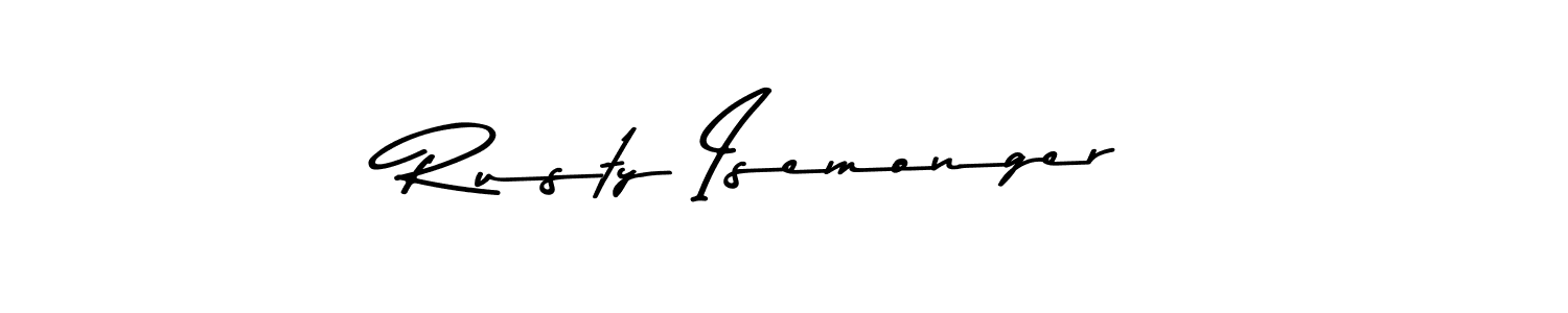 Also You can easily find your signature by using the search form. We will create Rusty Isemonger name handwritten signature images for you free of cost using Asem Kandis PERSONAL USE sign style. Rusty Isemonger signature style 9 images and pictures png