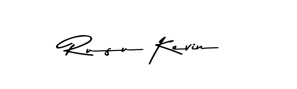 Make a beautiful signature design for name Rusu Kevin. With this signature (Asem Kandis PERSONAL USE) style, you can create a handwritten signature for free. Rusu Kevin signature style 9 images and pictures png