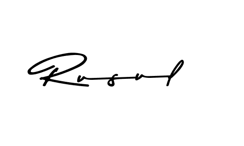 Rusul stylish signature style. Best Handwritten Sign (Asem Kandis PERSONAL USE) for my name. Handwritten Signature Collection Ideas for my name Rusul. Rusul signature style 9 images and pictures png
