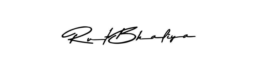 Rut Bhaliya stylish signature style. Best Handwritten Sign (Asem Kandis PERSONAL USE) for my name. Handwritten Signature Collection Ideas for my name Rut Bhaliya. Rut Bhaliya signature style 9 images and pictures png